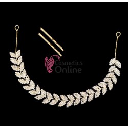 Tiara Ti002DD Aurie pentru mirese cu Crystale + 2 Agrafe